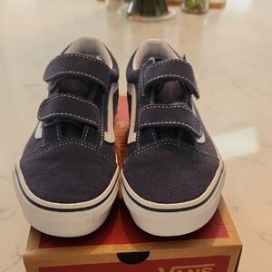 Vans Kids Navy Velcro Sneakers
